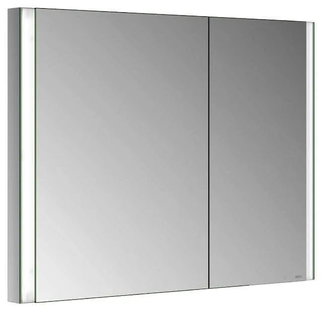 ACTIS Spiegelschrank BASE Alu LED-Bel. WEB 1000x710x115mm 2trg asym verspiegelt