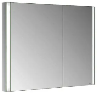 ACTIS Spiegelschrank BASE Alu LED-Bel. WEB 1000x710x115mm 2trg asym verspiegelt