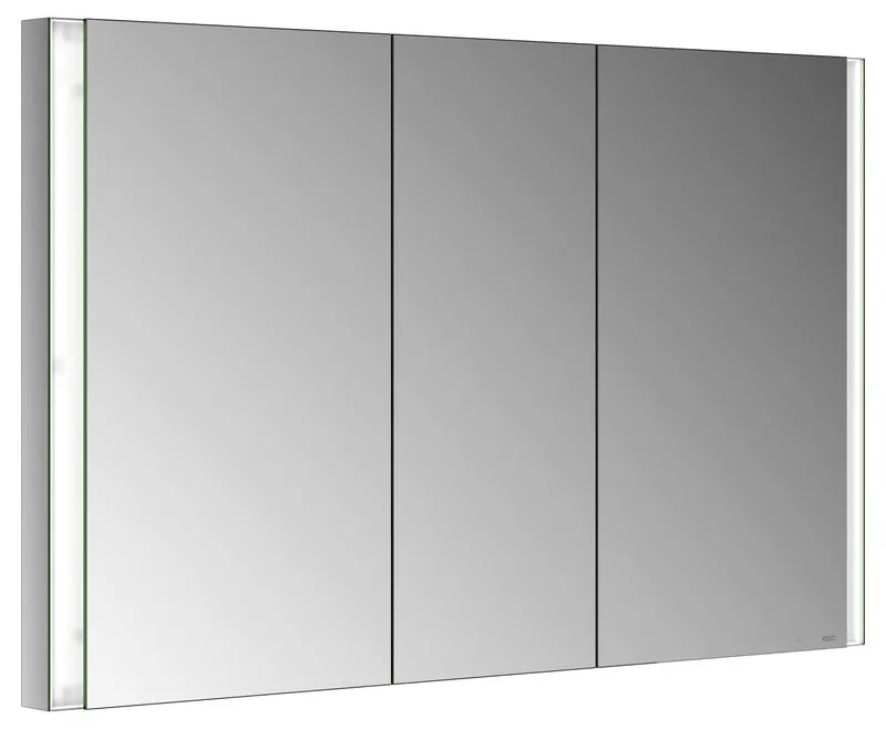 ACTIS Spiegelschrank BASE Alu LED-Bel. WEB 1200x710x115mm 3-trg Korpus verspieg
