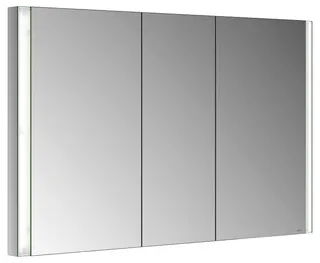 ACTIS Spiegelschrank BASE Alu LED-Bel. WEB 1200x710x115mm 3-trg Korpus verspieg