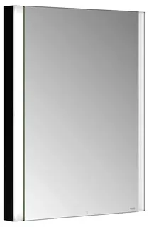 ACTIS Spiegelschrank BASE Alu LED-Bel. WEB 600x710x115mm 1-türig rechts schwarz