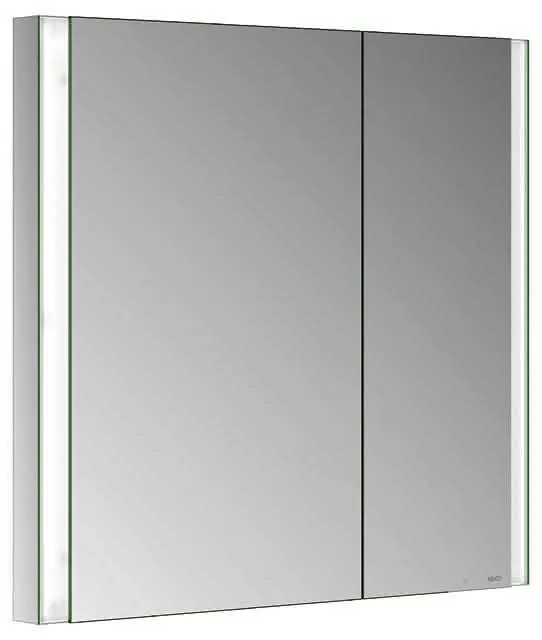 ACTIS Spiegelschrank BASE Alu LED-Bel. WEB 800x710x115mm 2-trg asym verspiegelt