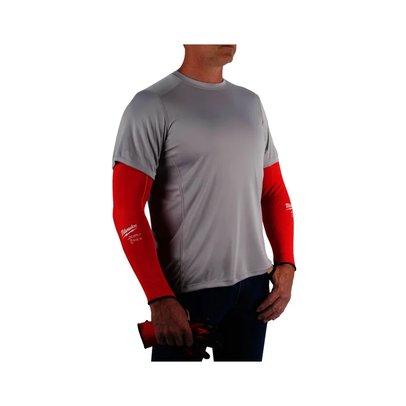 Arm Schnittschutz Kl. C 40 cm rot