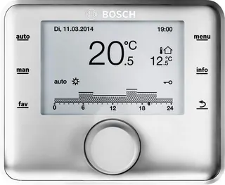 BOSCH raumtemperaturgefüh. Regler CR 400 für bis 4 Heizkreise und 2 WW-Ladekreise