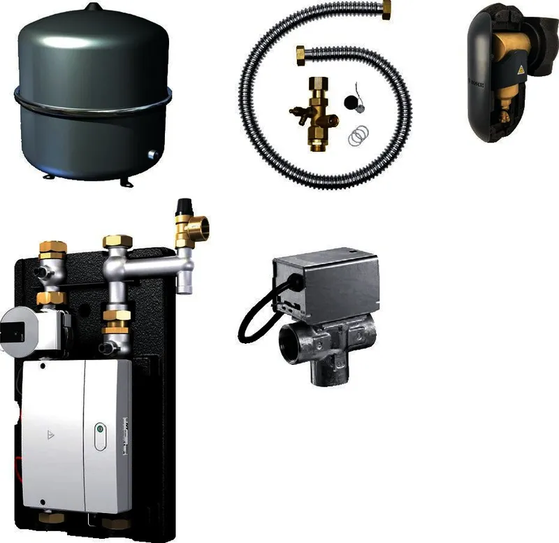 BOSCH Badewanne-Hybridpaket BOPA ST BEG 301 HW-Set, Bypass, MAG, Abscheider 1 1/4"