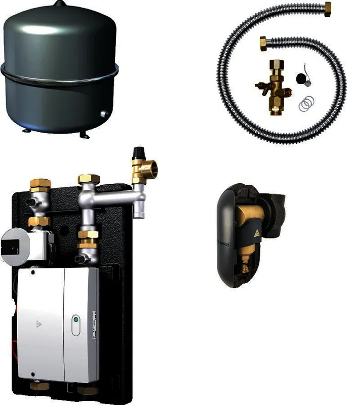 BOSCH Badewanne-Hybridpaket BOPA ST GL 001 HW-Set-1, MAG, Abscheider 1 1/4"