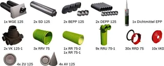 BOSCH Wohnungslüftungspaket BOPA VE101 Luftverteilpaket Rundrohr, bis 100 m2