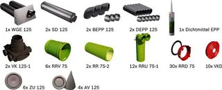 BOSCH Wohnungslüftungspaket BOPA VE102 Luftverteilpaket Rundrohr, bis 130 m2