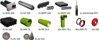 BOSCH Wohnungslüftungspaket BOPA VE104 Luftverteilpaket Rundrohr, bis 250 m2