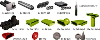 BOSCH Wohnungslüftungspaket BOPA VE113 Luftverteilpaket Flachkanal, bis 160 m2