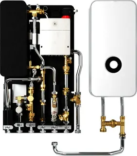 BOSCH Wohnungsstation FLOW7002 35 DHPS gemischt, 35 kW, Edelstahl