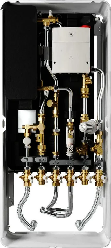 BOSCH Wohnungsstation FLOW7002 35 RSB ungemischt, Aufputz, 35 kW, Edelstahl