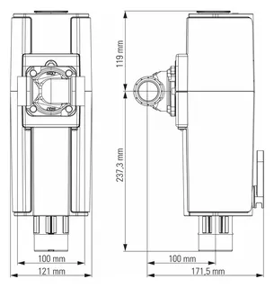 comfort-Hauswasserstation HWS A25 mit CBS-Lock-Flansch 1" – Bild 3