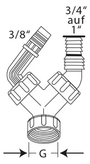comfort-Kondensat u.Geräteanschlußtülle Save 1" 3/4" auf 1" u. 3/8" m. RV – Bild 3