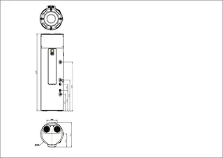 comfort-Warmwasser-Wärmepumpe Typ CV5 mit Wärmetauscher 270 Liter – Bild 2