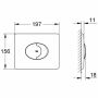 Grohe Skate Air WC Betätigungsplatte für waagerechte Montage chrom ( 38506000 )