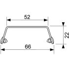 Grilaj de design TECE Drainline "oțel II", oțel inoxidabil periat (1200 mm)