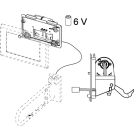 TECE Planus WC-Fernauslösung tasto elettrico cablato, batteria da 6 V