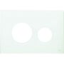 TECE Loop cover plate for toilet actuation, glass asis green