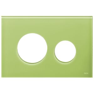 TECE Loop cover plate for toilet actuation, glass grass green