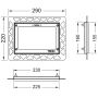 TECE toilet installation frame for flush-mounted installation, gold-plated