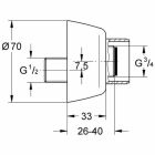 Grohe S-Anschluss 12058 1/2"x3/4" chrom