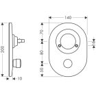 Hansgrohe komplet za pretvorbo krogle v M3 skrito kopalno...