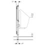 Geberit Duofix Urinal , 112-130 cm für AP-Druckspüler