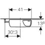 Geberit AP cistern AP140, low-hanging, with flush-stop-flush, screw-on lid