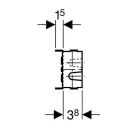 Geberit GIS mounting plate 100 mm, galvanized, for electronic expansion valves or pressure tanks