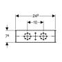 Geberit GIS mounting plate 100 mm, galvanized, for electronic expansion valves or pressure tanks