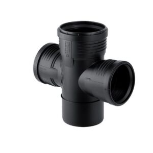 Geberit Silent-PP, raccord de dérivation double 87,5° 125 mm/110 mm