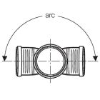 Geberit Silent-PP, raccord de dérivation double 87,5° 125 mm/110 mm