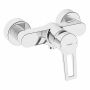 Hansa single-lever shower mixer for exposed installation, Hansatwist 0967, chrome-plated lever handle