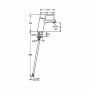 Hansa Hansatwist 0905 single-lever basin mixer, lever, chrome-plated