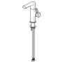 Hansa Ronda basin tap, side-operated lever, chrome, without pop-up waste