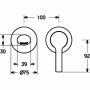 Hansa WT mixer monocomandă de perete Hansaronda 3.5 0383, cromat