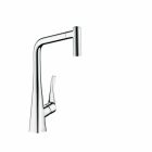 Mixer pentru chiuvetă Hansgrohe Metris cu aspect din oțel...