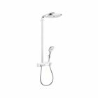 Hansgrohe Raindance Select showerpipe, white/chrome, with...