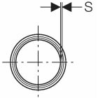 Geberit Silent-PP țeavă cu priză 1500mm 125mm