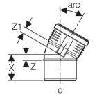 Geberit Silent-PP kaar 30° 125mm