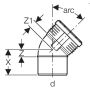 Geberit Silent-PP kaar 45° 125mm