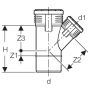 Geberit Silent-PP haru 45° 125mm/110mm