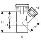 Geberit Silent-PP 45° branch 125mm/125mm