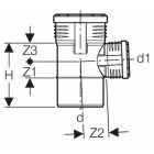 Geberit Silent-PP 87.5° branch 50mm/40mm