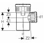 Geberit Silent-PP ramură 87.5° 50mm/40mm