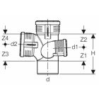 Geberit Silent-PP shaft elbow branch 87.5°