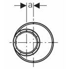 Réduction excentrique courte Geberit Silent-PP 90 mm/75 mm