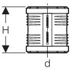 Geberit Silent-PP Überschiebemuffe 160mm