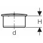 Bouchon de raccordement Geberit Silent-PP 125 mm